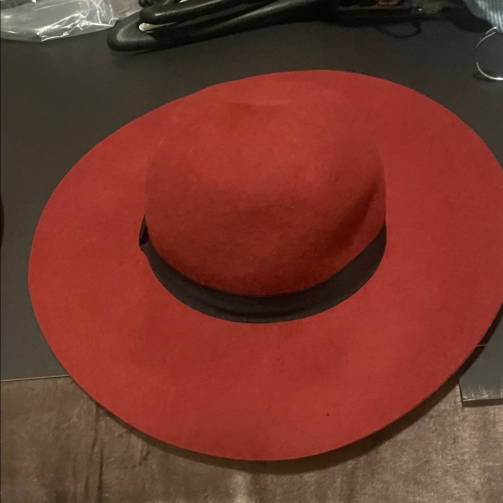 Inc international concepts burgundy wool hat one size